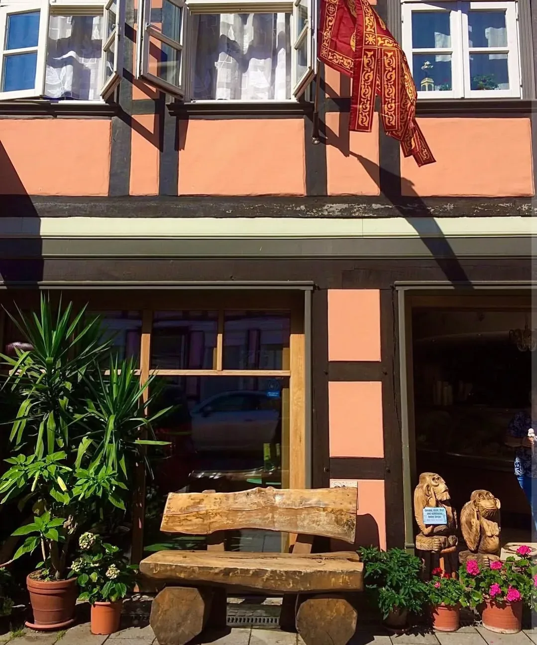 Eiscafé Cortina, Außenansicht in der Kirchstraße, Lüchow